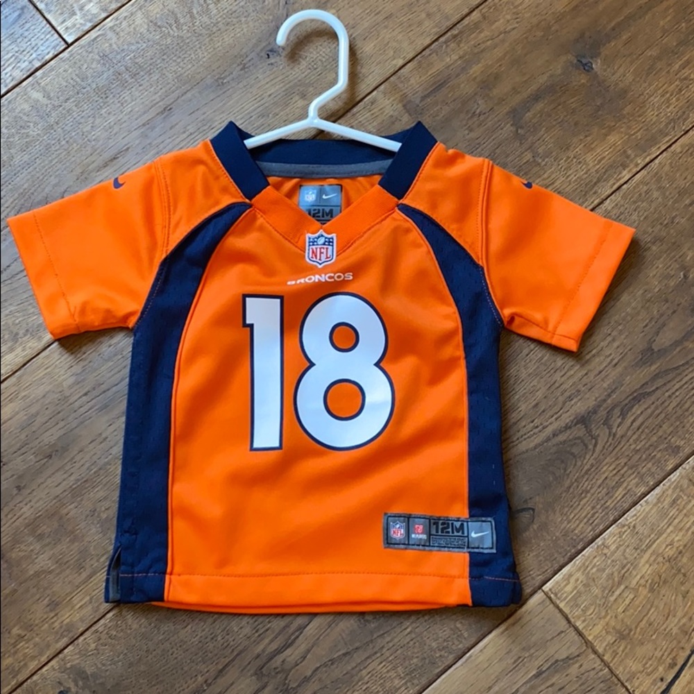Baby Denver Broncos Peyton Manning football jersey
